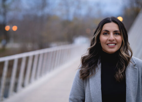Casual Portrait Photograph of Elected Politician against the Toronto Skyline shot by DCAM Productions.